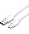 Cable USB 2.0 Tipo-C Vention CTNWH/ USB Tipo-C Macho - USB Macho/ Hasta 60W/ 480Mbps/ 2m/ Blanco