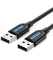 Cable USB 2.0 Vention COJBD/ USB Macho - USB Macho/ 480Mbps/ 50cm/ Negro