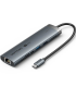 Hub USB Tipo-C 3.2 Vention TGVHB/ 2xUSB/ 1xUSB Tipo-C PD/ 1xUSB Tipo-C/ 1xRJ45/ 1xLector de Tarjetas/ 1xJack 3.5mm/ 1xHDMI/ 15cm