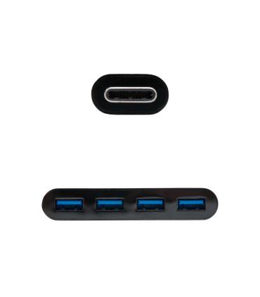Hub USB Tipo-C Nanocable 10.16.4401-BK   4xUSB