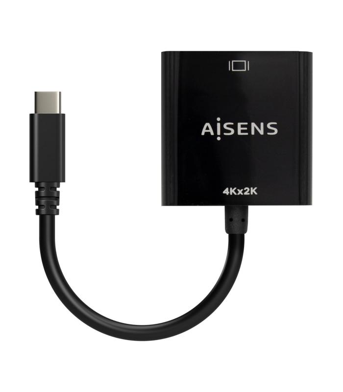 Conversor HDMI 4K 30Hz Aisens A109-0684  HDMI Hembra - USB Tipo-C Macho  15cm  Negro