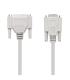 Cable Serie NULL Modem Nanocable 10.14.0802  DB9 Hembra - DB25 Macho  1.8m  Beige