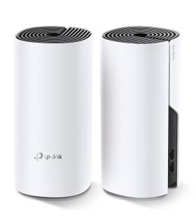 TP-LINK Deco M4(2-pack) Router Inalmbrico Doble Banda (2,4 GHz   5 GHz) Gigabit Ethernet Negro, Blanco