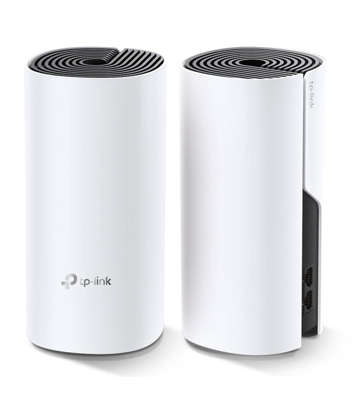TP-LINK Deco M4(2-pack) Router Inalmbrico Doble Banda (2,4 GHz   5 GHz) Gigabit Ethernet Negro, Blanco