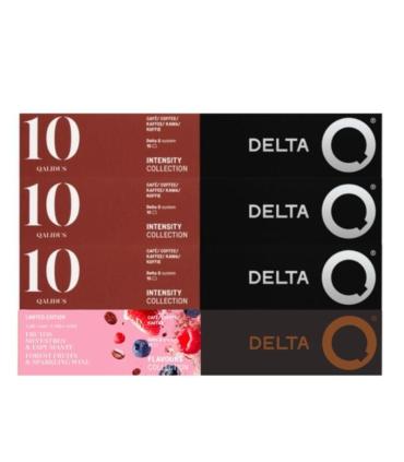 Cpsula Delta Combo Qualidus + Frutos Silvestres & Espumante del para cafeteras Delta/ Caja de 40