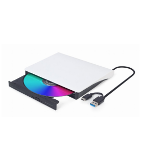 UNIDAD DE DVD USB EXTERNA GEMBIRD BLANCA