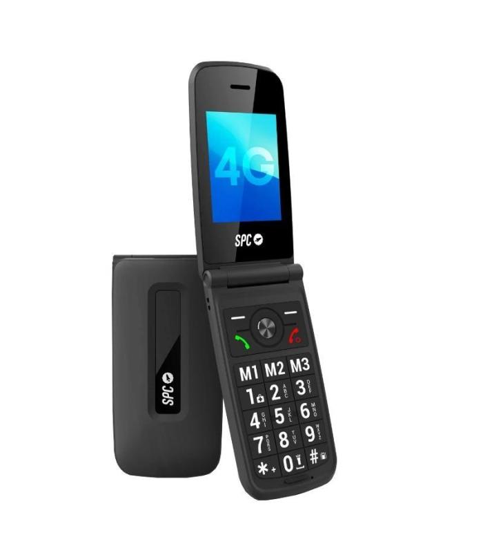 SPC 2342N Titan 4G Movil Senior 2.4\" S.HELP Negro