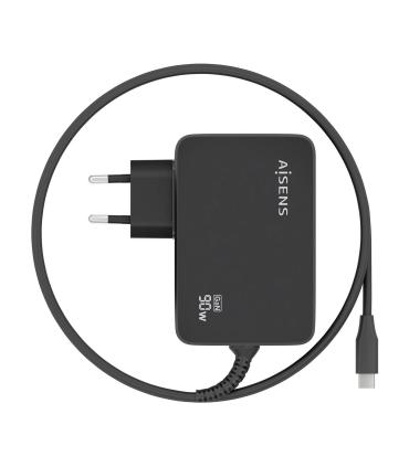 CARGADOR AISENS GAN 90W PD3.0 1XUSB-C 1.8M NEGRO
