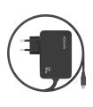 CARGADOR AISENS GAN 90W PD3.0 1XUSB-C 1.8M NEGRO