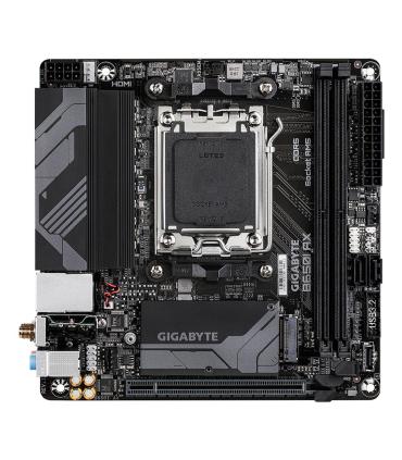 GIGABYTE B650I AX Placa Base - AMD Ryzen Serie 9000, VRM De 5+2+1 Fases, Hasta 6400 MHz DDR5 (OC), 1xPCIe 4.0 M.2, LAN 2,5 GbE, 
