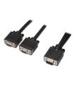 CABLE AISENS BIFURCADOR SVGA HDB15/M-2XHDB15/H NEGRO 45 CM