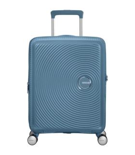 Maleta de Cabina American Tourister SoundBox Spinner 55cm/ 55x40x20cm/ 4 Ruedas/ Azul Piedra
