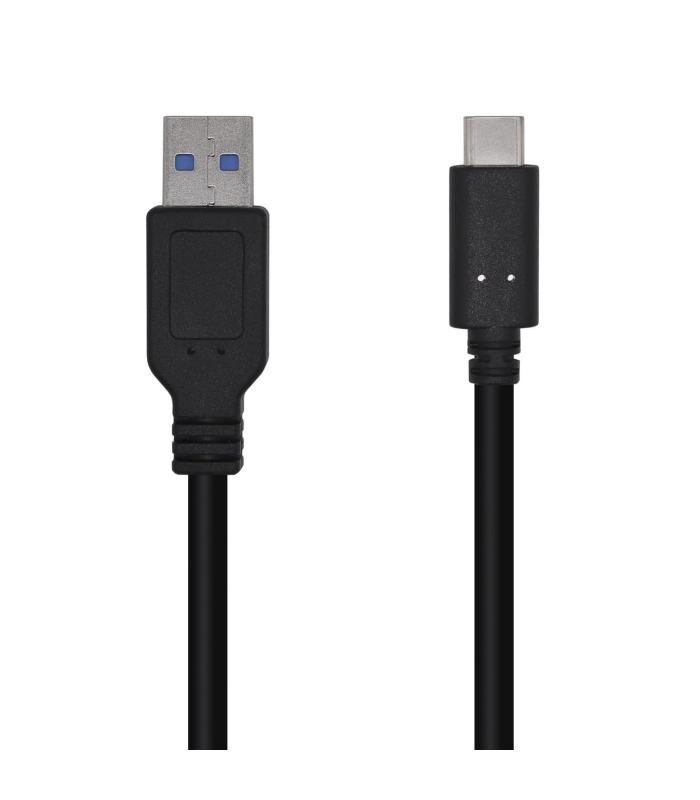 CABLE AISENS USB 3.1 GEN2 10GBPS 3A TIPO USB-C M-A M NEGRO 1,5mt