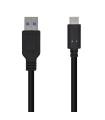 CABLE AISENS USB 3.1 GEN2 10GBPS 3A TIPO USB-C M-A M NEGRO 1,5mt