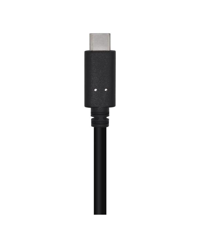 CABLE AISENS USB 3.1 GEN2 10GBPS 3A TIPO USB-C M-A M NEGRO 1,5mt