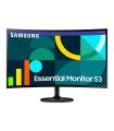 Monitor Curvo Samsung Essential Monitor S3 S36GD S27D364GAU/ 27'/ Full HD/ Negro