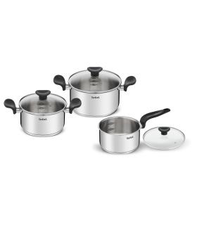 Batera De Cocina Tefal Primary E308S674  Cazo 16cm  Cacerola 18cm  Cacerola 20cm  Aluminio  Apta Para Induccin