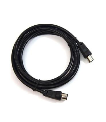 CABLE ANTENA PEPEGREEN NEGRO 1.8M M/H