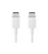 CABLE SAMSUNG USB-C USB-C 1.8M 3A WHITE
