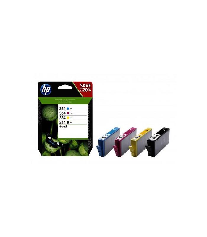 HP 364 CARTUCHO DE TINTA HP364 NEGRO - TRICOLOR (N9J73AE)