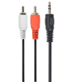 CABLE AUDIO GEMBIRD CONECTOR 3,5MM A RCA 2,5M