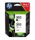 Cartucho de Tinta Original HP n303 Multipack/ Negro/ Tricolor