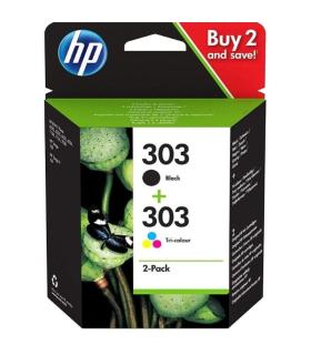 Cartucho de Tinta Original HP n303 Multipack/ Negro/ Tricolor