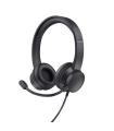 Auriculares Trust Ayda/ Con Micrfono/ Jack 3.5/ Negros