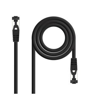 Cable De Red RJ45 SSTP Nanocable 10.20.2000-L25-BK Cat.8.1  25cm  Negro