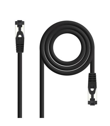 Cable De Red RJ45 SSTP Nanocable 10.20.2000-L25-BK Cat.8.1  25cm  Negro