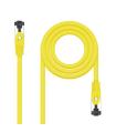 Cable De Red RJ45 SSTP Nanocable 10.20.2000-L25-Y Cat.8.1/ 25cm/ Amarillo