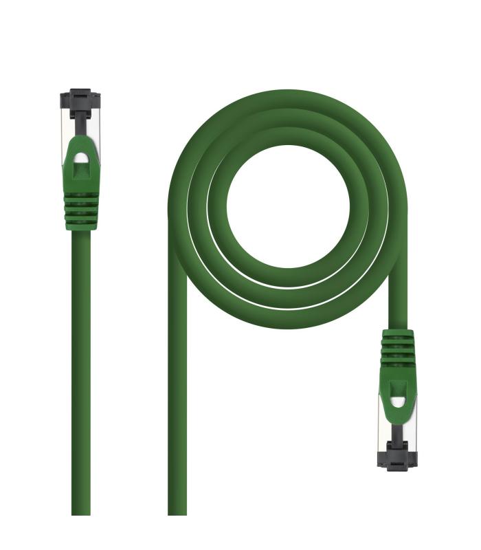Cable De Red RJ45 SSTP Nanocable 10.20.2000-L25-GR Cat.8.1  25cm  Verde