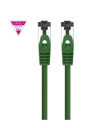 Cable De Red RJ45 SSTP Nanocable 10.20.2000-L25-GR Cat.8.1  25cm  Verde