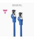 Cable De Red RJ45 SSTP Nanocable 10.20.2000-L25-BL Cat.8.1  25cm  Azul