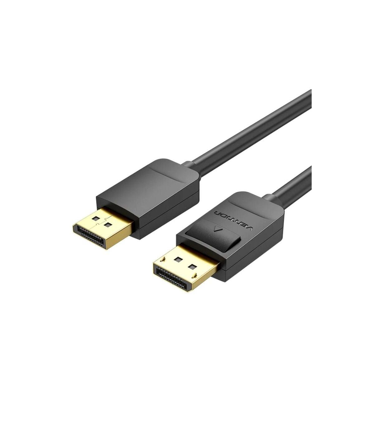 Cable DisplayPort 1.2 4K Vention HACBG/ DisplayPort Macho - DisplayPort Macho/ 1.5m/ Negro