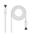 Cable De Red RJ45 SSTP Nanocable 10.20.2001-W Cat.8.1  1m  Blanco