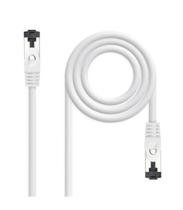 Cable De Red RJ45 SSTP Nanocable 10.20.2002-W Cat.8.1  2m  Blanco
