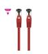 Cable De Red RJ45 SSTP Nanocable 10.20.2000-L25-R Cat.8.1  25cm  Rojo