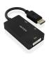 Cable Conversor Aisens A125-0861  DisplayPort Macho  VGA Hembra - DVI Hembra - HDMI 4K Hembra  15cm  Negro