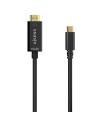 Cable Conversor HDMI 4K Aisens A109-0623/ USB Tipo-C Macho - HDMI Macho/ Hasta 27W/ 1250Mbps/ 80cm/ Negro
