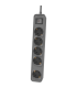 Regleta con Interruptor Philips CHP2154G/12 5 Tomas de corriente/ Cable 1.5m/ Gris