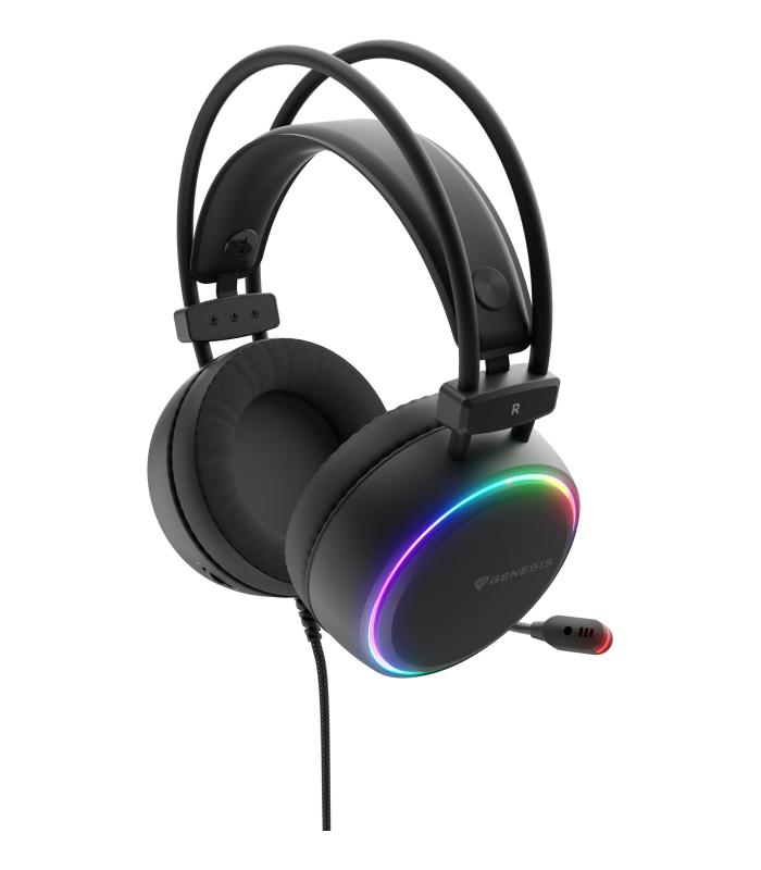 AURICULARES GAMING GENESIS NEON 613 G2 2.0 RGB NEGRO