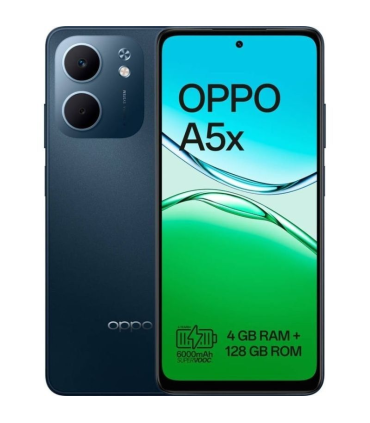 Smartphone Oppo A5x 4GB/ 128GB/ 6.67\'/ Negro Azul
