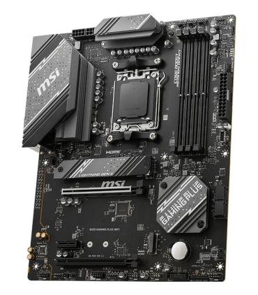 PLACA MSI B650 GAMING PLUS WIFI,AMD,AM5,B650,4DDR5,192GB,HDMI+DP,4SATA3+2M.2,2.5GBE+WIFI6E+BT5.3,11USB3.2,ATX