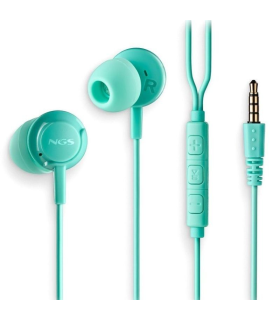 Auriculares Intrauditivos NGS Cross Drift/ con Micrfono/ Jack 3.5/ Verdes