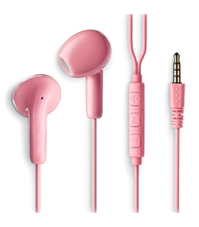 Auriculares Intrauditivos NGS Cross Flip/ con Micrfono/ Jack 3.5/ Rosas