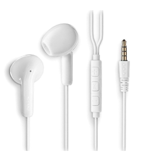 Auriculares Intrauditivos NGS Cross Flip/ con Micrfono/ Jack 3.5/ Blancos