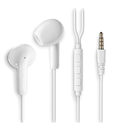 Auriculares Intrauditivos NGS Cross Flip/ con Micrfono/ Jack 3.5/ Blancos
