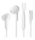 Auriculares Intrauditivos NGS Cross Glide/ con Micrfono/ USB Tipo-C/ Blancos