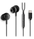 Auriculares Intrauditivos NGS Cross Step/ con Micrfono/ USB Tipo-C/ Negros